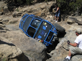 Patriot Trail - Dale gettin sideways in the A Hole Obstacle